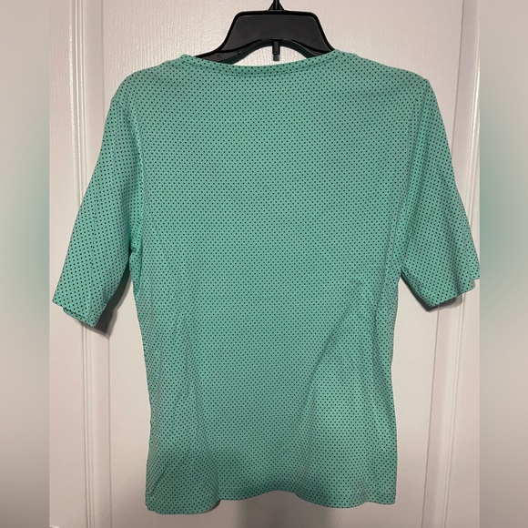 Tommy Hilfiger polka dot mint green tee size large - Picture 2 of 2